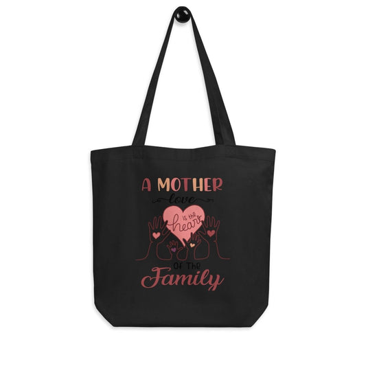A Mother Love Eco Custom Tote Bag - Black - ArtyKoala