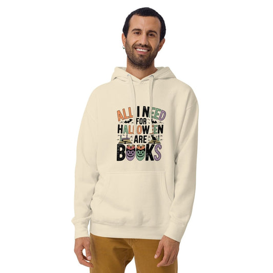 All I Need for Halloween are Books Graphic Hoodie - Black - S - ArtyKoala