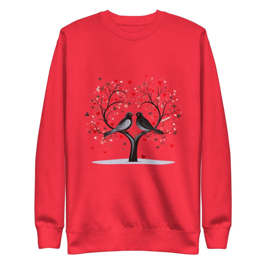 Beloved Birds Graphic Sweatshirt - Team Red - S - ArtyKoala