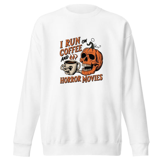 I Run on Coffee Graphic Sweatshirt - Black - S - ArtyKoala