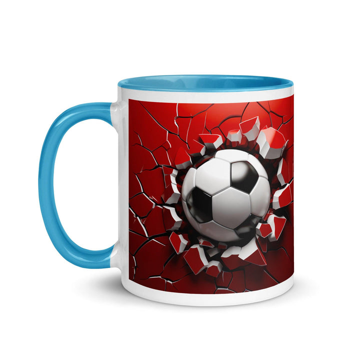 3d-soccer-ball Mug with Color Inside - ArtyKoala