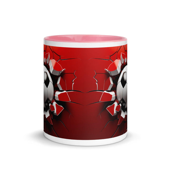 3d-soccer-ball Mug with Color Inside - ArtyKoala