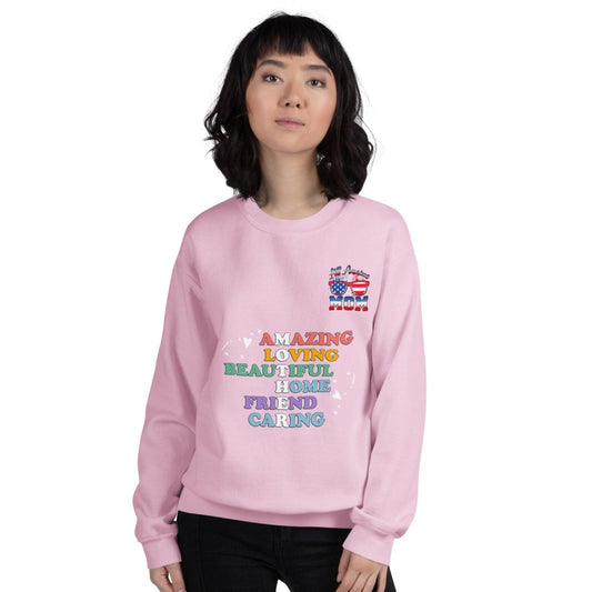 Acrostic Mother Women Graphic Sweatshirt - Light Pink - S - ArtyKoala