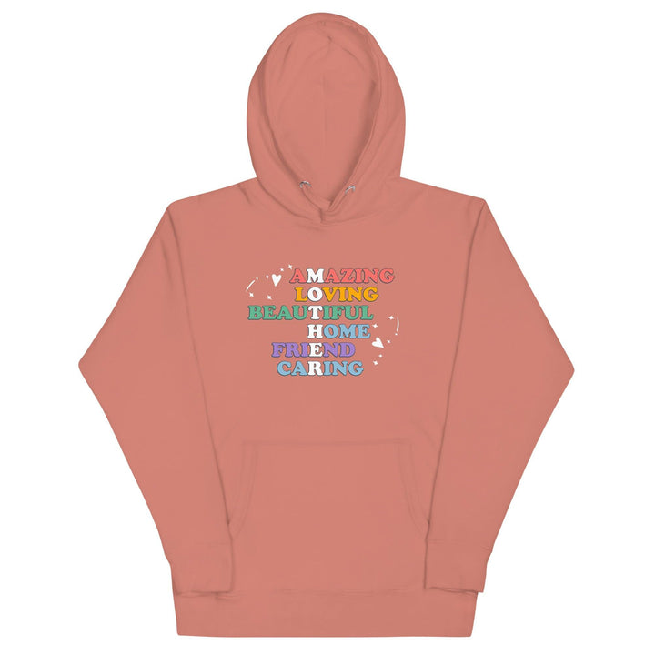 Acrostic Mother Women Premium Hoodie - Dusty Rose / S - ArtyKoala