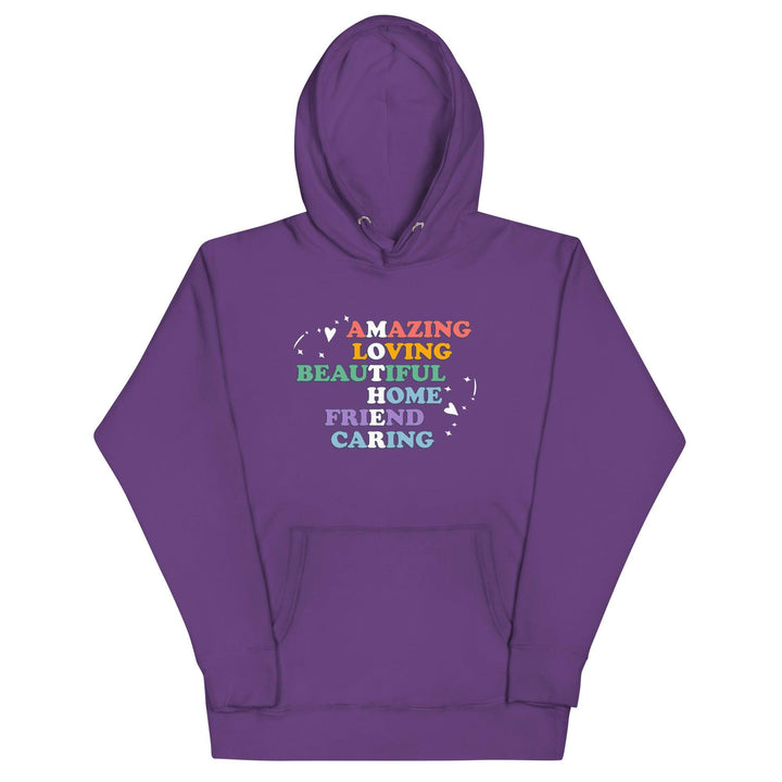 Acrostic Mother Women Premium Hoodie - Purple / S - ArtyKoala