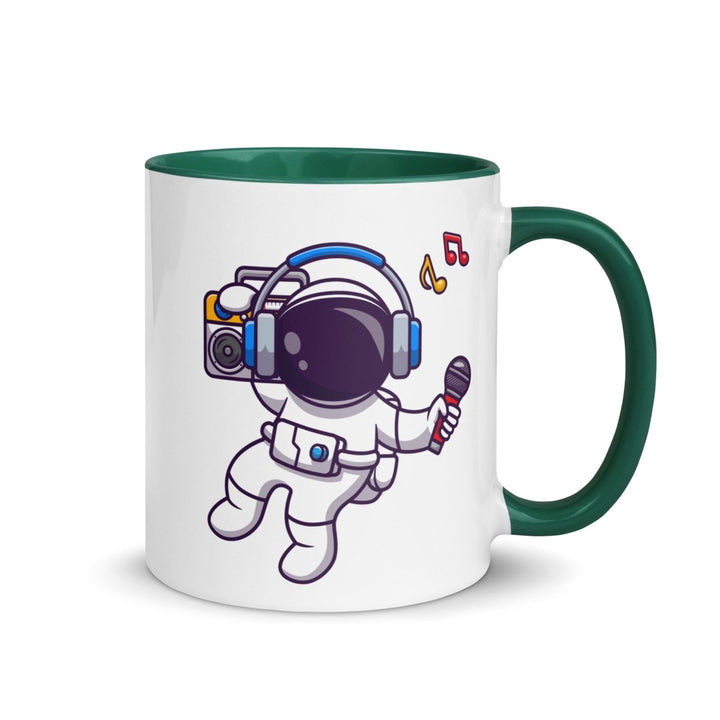 Alien Koala Colorful Print Mug - Dark green - 11 oz - ArtyKoala