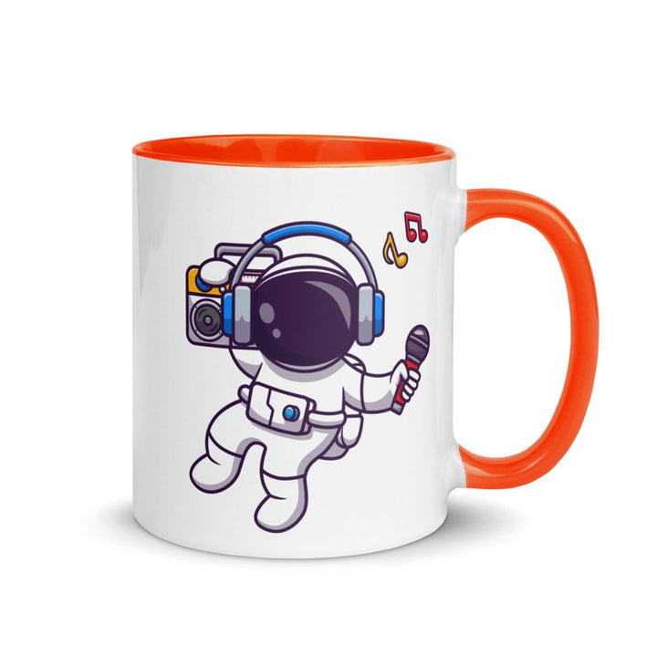 Alien Koala Colorful Print Mug - Orange - 11 oz - ArtyKoala