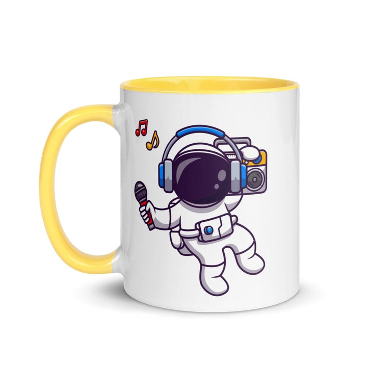 Alien Koala Colorful Print Mug - Yellow - 11 oz - ArtyKoala