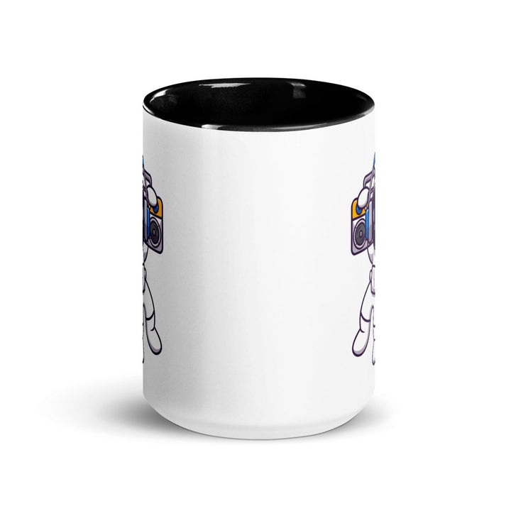 Alien Koala Colorful Print Mug - Black - 15 oz - ArtyKoala