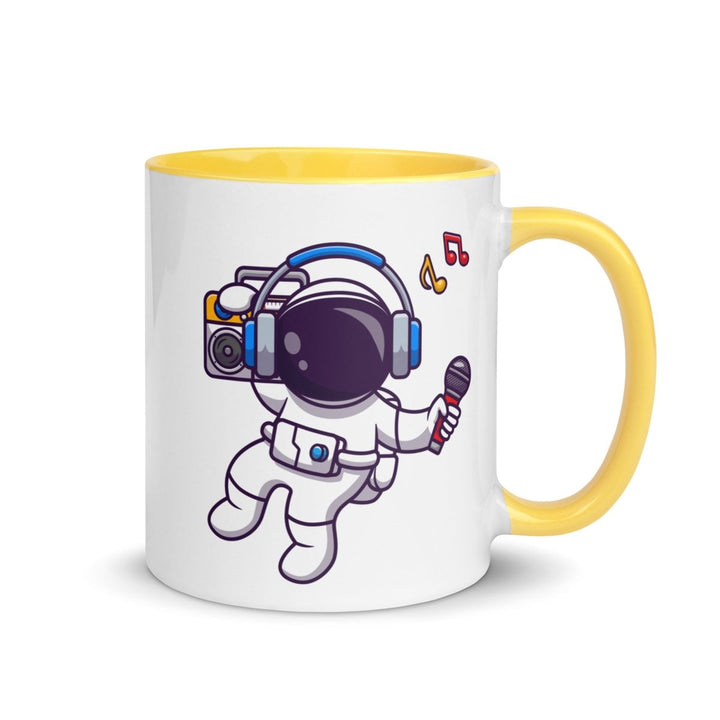 Alien Koala Colorful Print Mug - Yellow - 11 oz - ArtyKoala