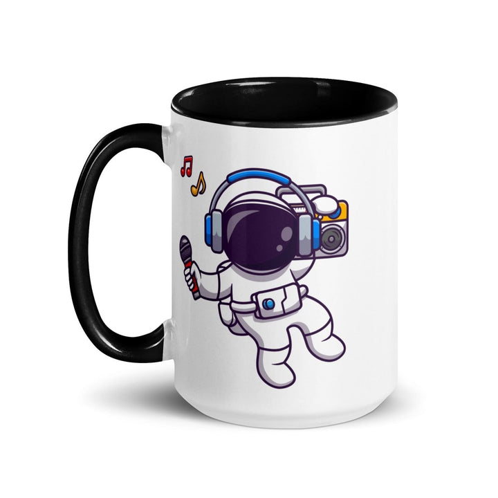 Alien Koala Colorful Print Mug - Black - 15 oz - ArtyKoala