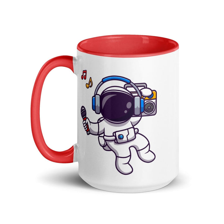 Alien Koala Colorful Print Mug - Red - 15 oz - ArtyKoala