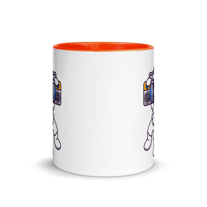 Alien Koala Colorful Print Mug - Orange - 11 oz - ArtyKoala