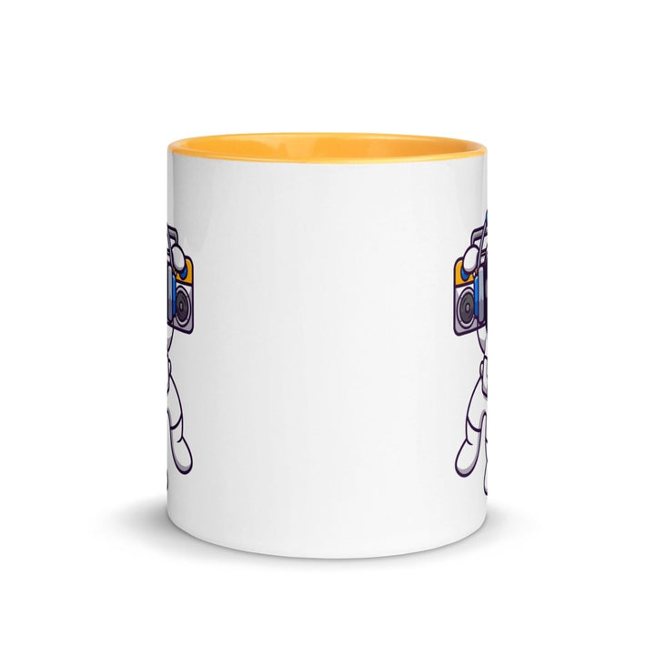 Alien Koala Colorful Print Mug - Golden Yellow - 11 oz - ArtyKoala