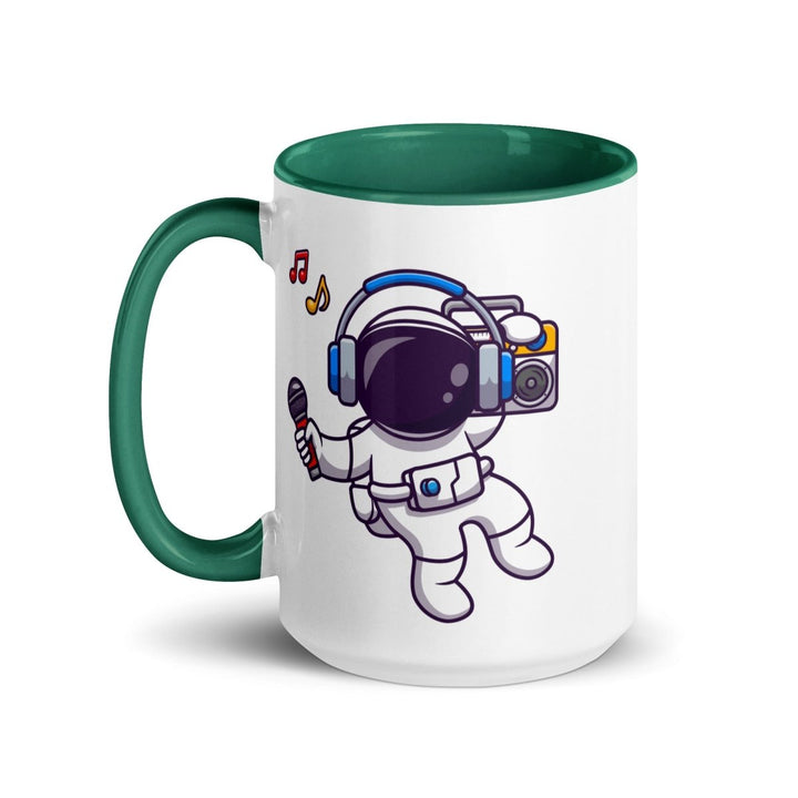 Alien Koala Colorful Print Mug - Dark green - 15 oz - ArtyKoala