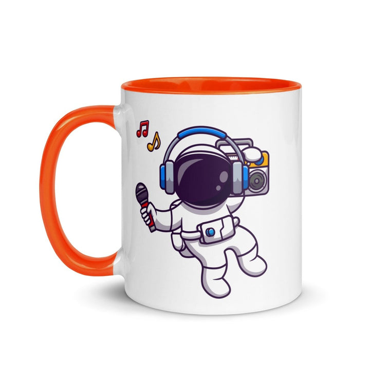 Alien Koala Colorful Print Mug - Orange - 11 oz - ArtyKoala