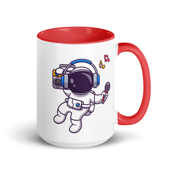 Alien Koala Mug with Color Inside - Red / 15 oz - ArtyKoala