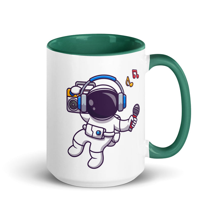 Alien Koala Mug with Color Inside - Dark green / 15 oz - ArtyKoala