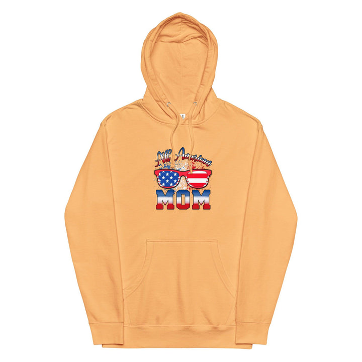 All American Mom Premium Cotton Woman Hoodie - ArtyKoala