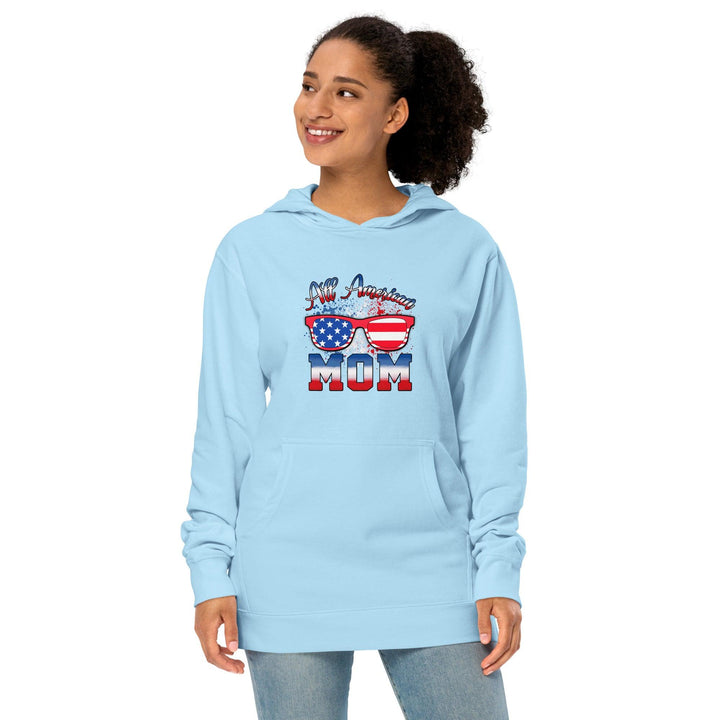 All American Mom Premium Cotton Woman Hoodie - ArtyKoala