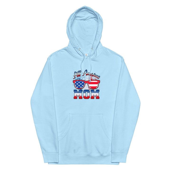 All American Mom Premium Cotton Woman Hoodie - ArtyKoala