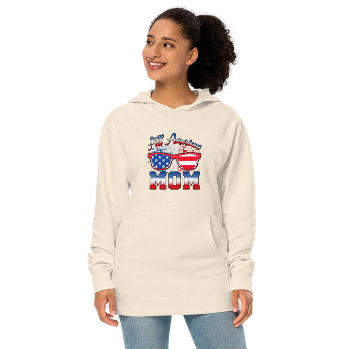 All American Mom Premium Cotton Woman Hoodie - ArtyKoala