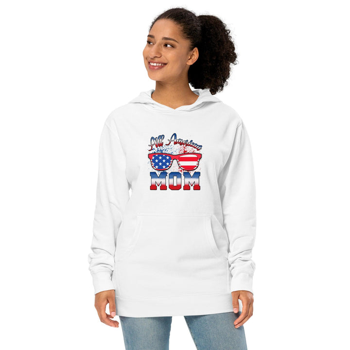 All American Mom Premium Cotton Woman Hoodie - ArtyKoala