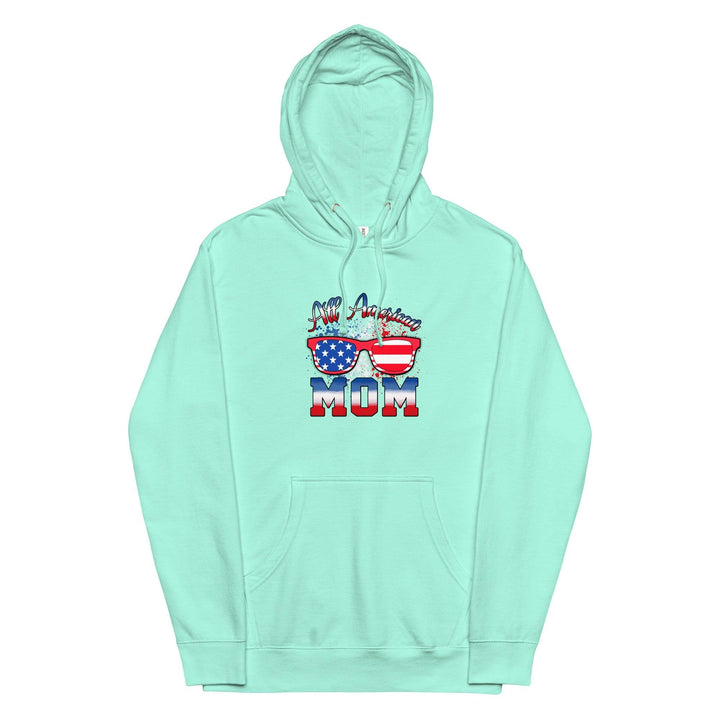 All American Mom Premium Cotton Woman Hoodie - ArtyKoala