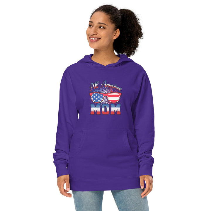 All American Mom Premium Cotton Woman Hoodie - ArtyKoala