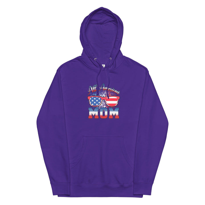 All American Mom Premium Cotton Woman Hoodie - ArtyKoala