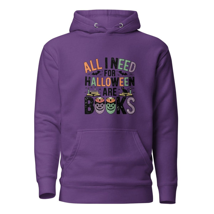 All I Need for Halloween are Books Graphic Hoodie - Black - S - ArtyKoala