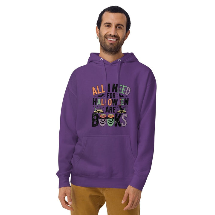 All I Need for Halloween are Books Graphic Hoodie - Black - S - ArtyKoala