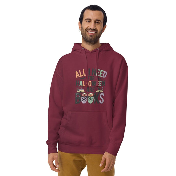 All I Need for Halloween are Books Graphic Hoodie - Black - S - ArtyKoala