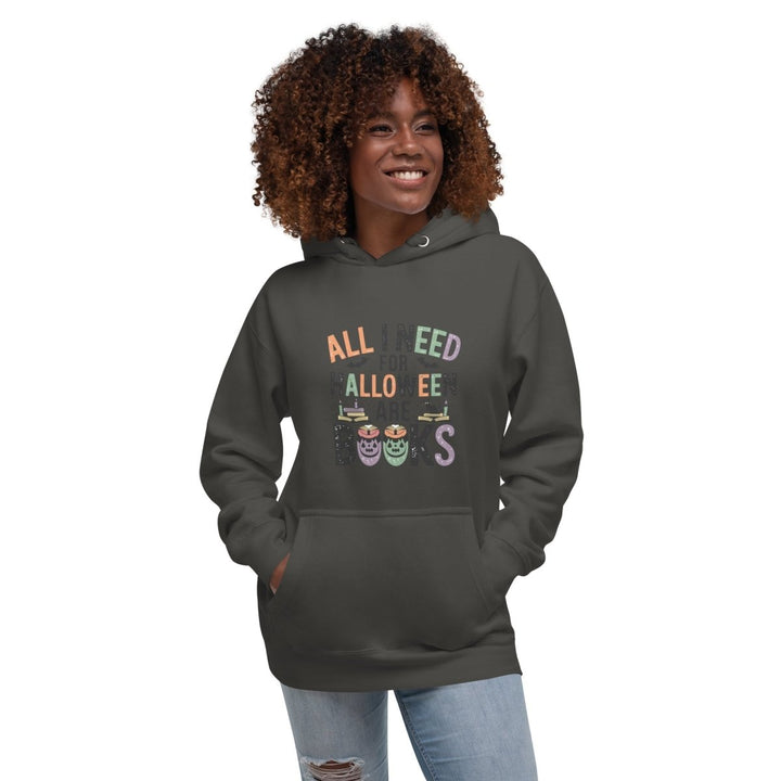 All I Need for Halloween are Books Graphic Hoodie - Vintage Black - S - ArtyKoala