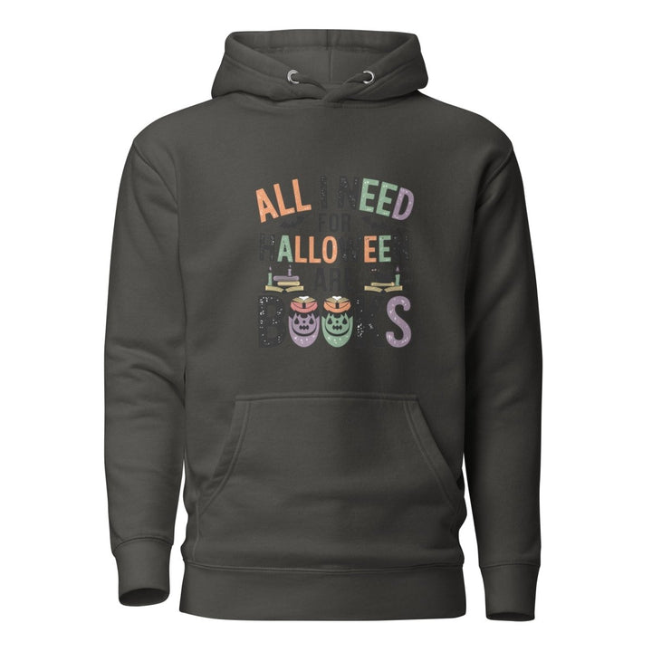 All I Need for Halloween are Books Graphic Hoodie - Black - S - ArtyKoala