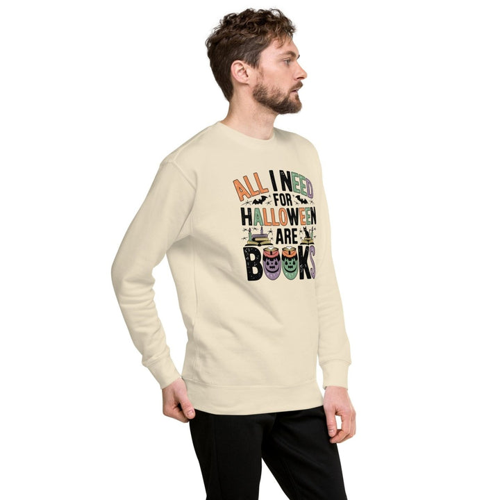 All I Need for Halloween Graphic Sweatshirt - Bone - S - ArtyKoala
