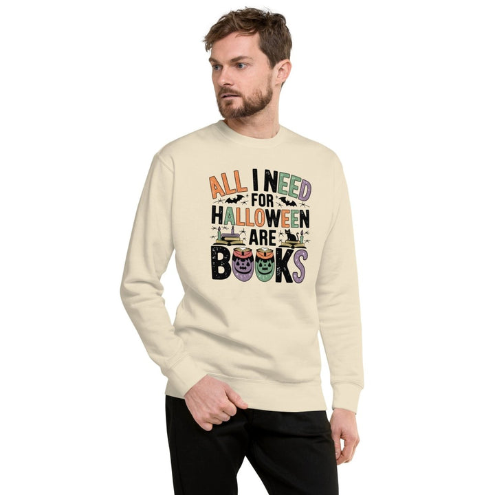 All I Need for Halloween Graphic Sweatshirt - Bone - S - ArtyKoala