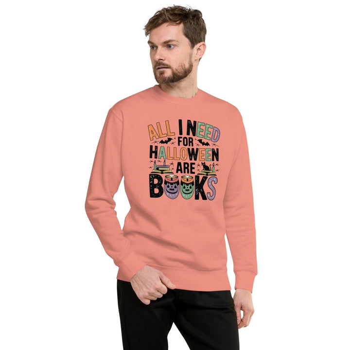 All I Need for Halloween Graphic Sweatshirt - Dusty Rose - S - ArtyKoala