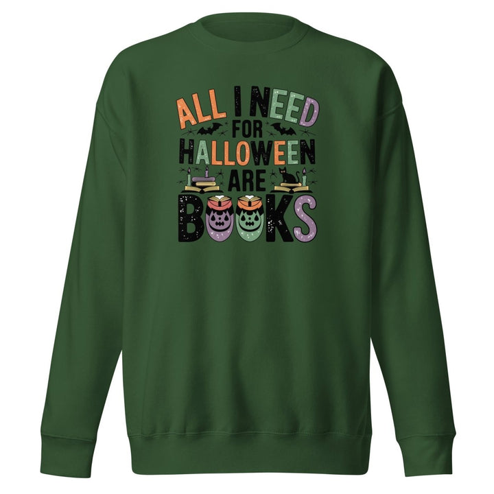 All I Need for Halloween Graphic Sweatshirt - Black - S - ArtyKoala