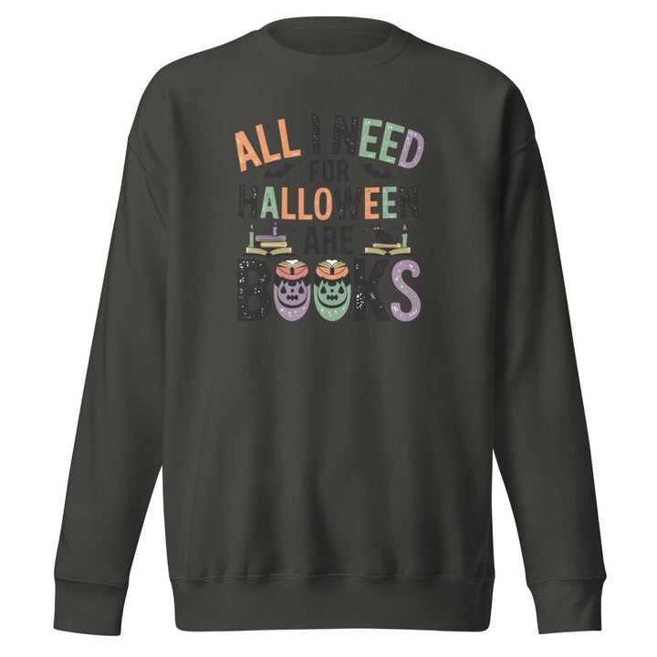 All I Need for Halloween Graphic Sweatshirt - Black - S - ArtyKoala