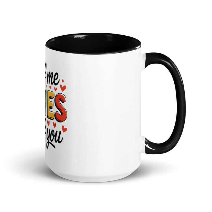 All of Me Loves Colorful Print Mug - Black - 15 oz - ArtyKoala