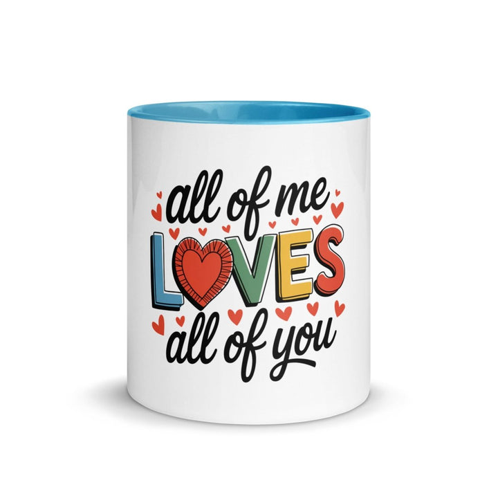 All of Me Loves Colorful Print Mug - Red - 11 oz - ArtyKoala