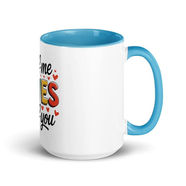 All of Me Loves Colorful Print Mug - Blue - 15 oz - ArtyKoala