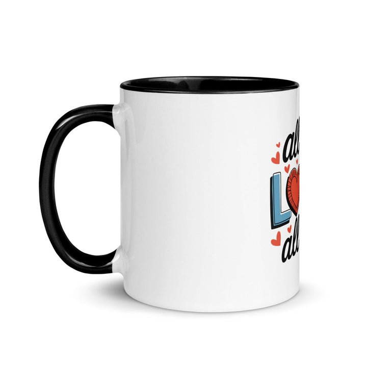 All of Me Loves Colorful Print Mug - Blue - 11 oz - ArtyKoala