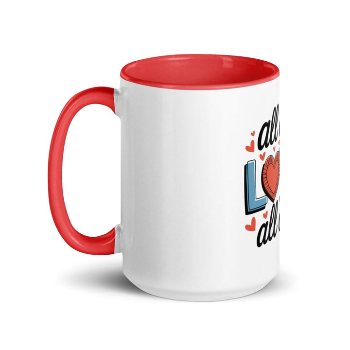 All of Me Loves Colorful Print Mug - Blue - 15 oz - ArtyKoala