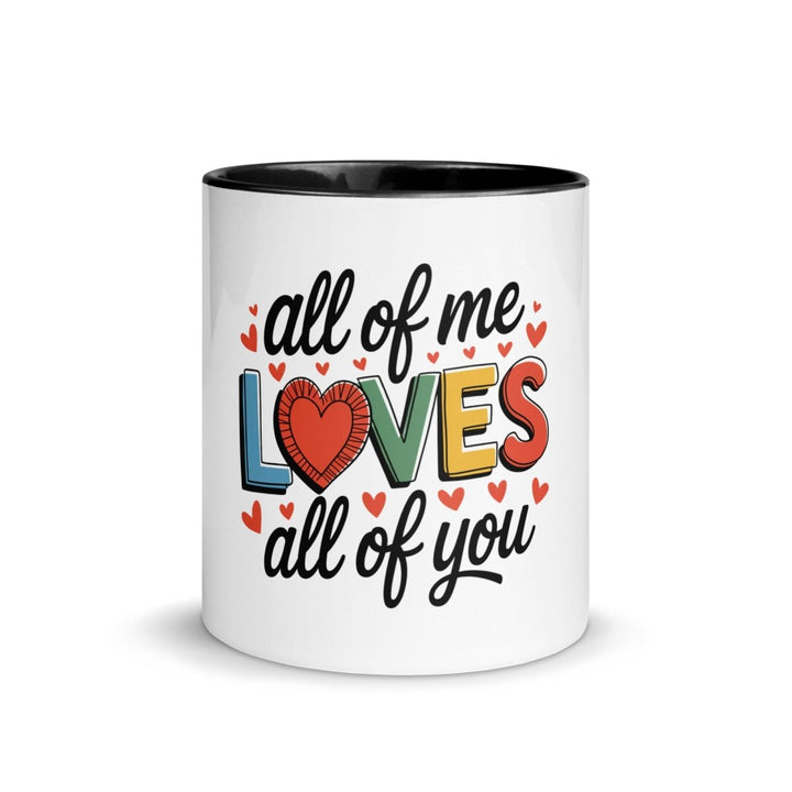 All of Me Loves Colorful Print Mug - Blue - 11 oz - ArtyKoala