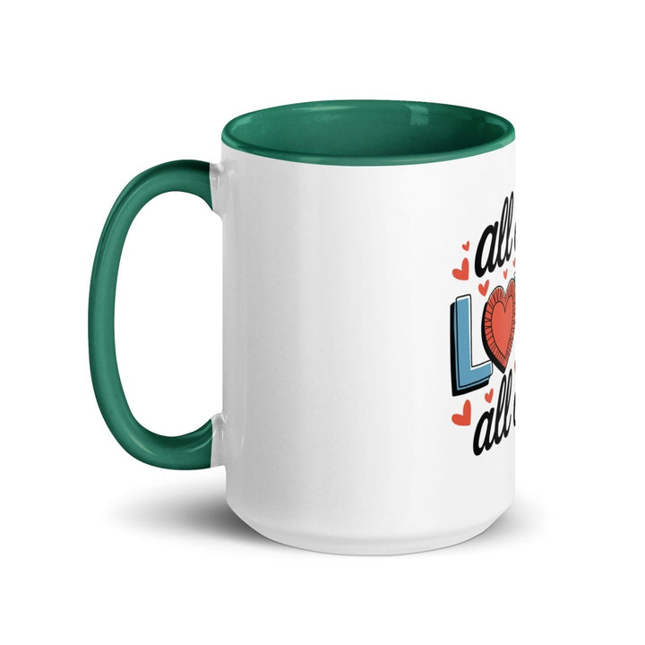All of Me Loves Colorful Print Mug - Red - 15 oz - ArtyKoala