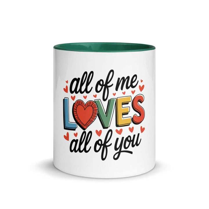 All of Me Loves Colorful Print Mug - Golden Yellow - 11 oz - ArtyKoala
