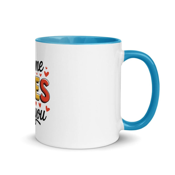 All of Me Loves Colorful Print Mug - Blue - 11 oz - ArtyKoala