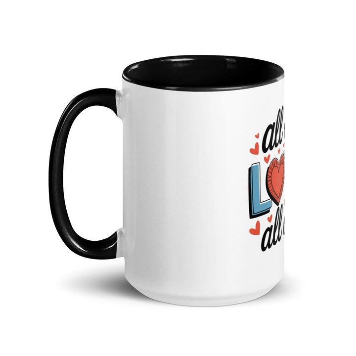All of Me Loves Colorful Print Mug - Dark Blue - 11 oz - ArtyKoala